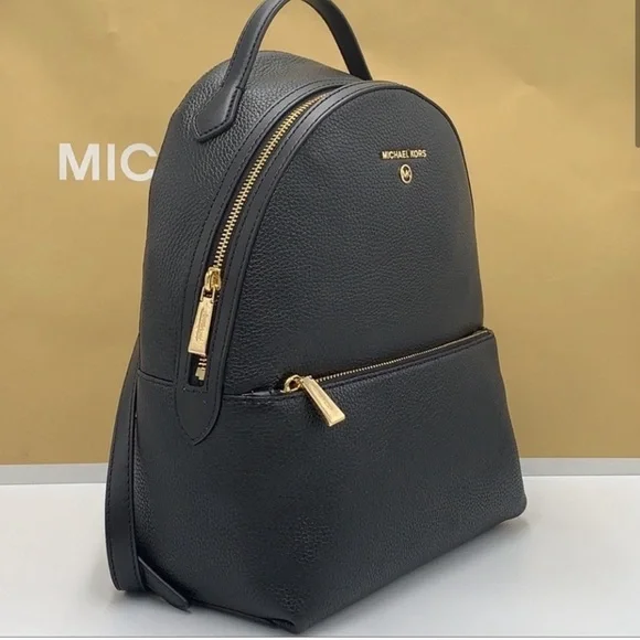 NWOT Black leather backpack s-l400.jpg main image 2